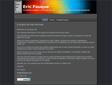 Tablet Screenshot of ericfauque.com
